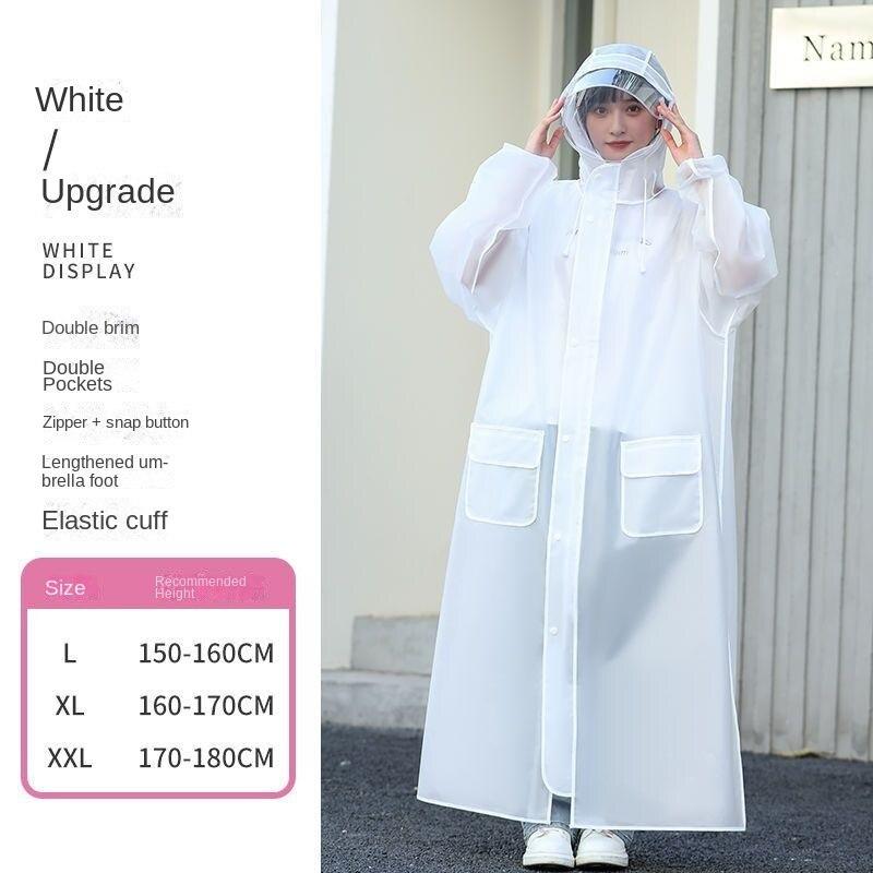 Новые плащи для мужчин и женщин, утолщенные от дождя, длинные, для взрослых, для езды на велосипеде, для пеших прогулок, для электромобилей, дождевик-пончо