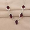 Rhodolite Gemstone Silver Necklace, 925 Sterling Silver Elegant Women Necklace For Wedding RN-1-11