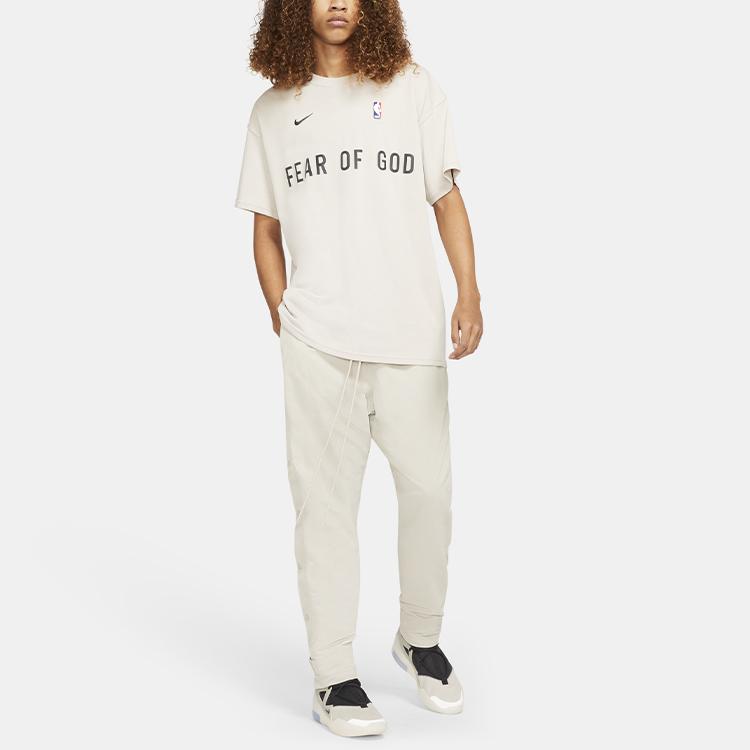 Nike Разминочная футболка X Fear of God, овсяные мужские топы, кремовые CU4699-140