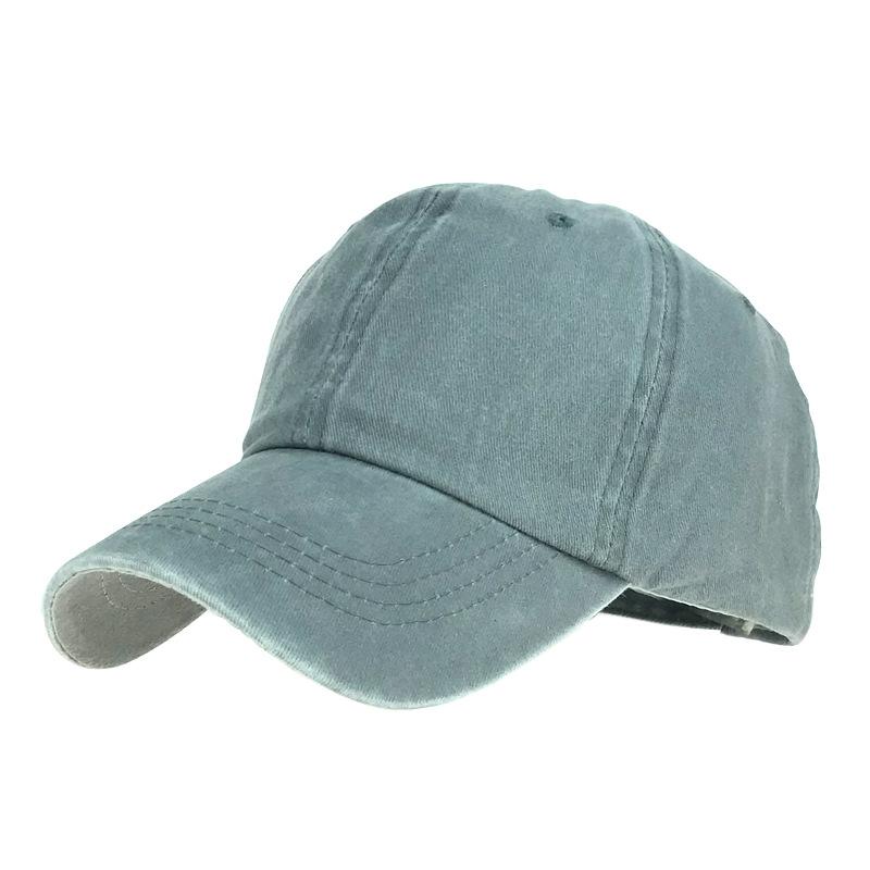 Washed and Made Old Light Board Baseball Cap Solid Color Cap Female Couple Men's and Women's Pure Cotton Light Board Sun Hat