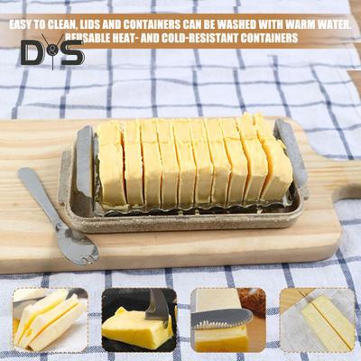 Коробка для резки масла с прозрачной крышкой, пищевая столешница, контейнер для масла, ящик для хранения, кухонные аксессуары