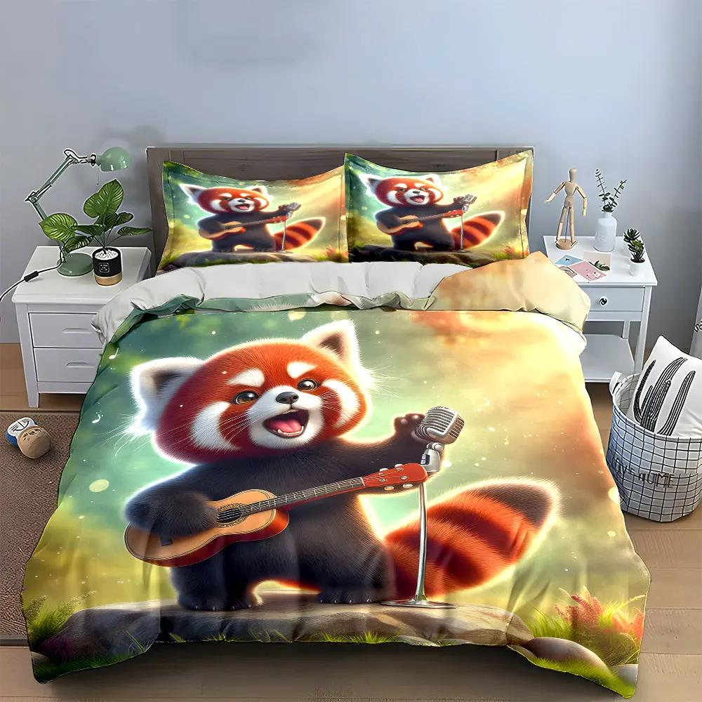 "Musical Animal Figurine Set" Multiple sizes kid's and adults' bedroom Exquisite 3PC bedding set, gift