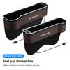 LED Light Car Seat Gap Storage  Box For VW Golf Amarok Phaeton GTI Passat Car Interior Storage Pocket Case Cup Holder keychain