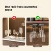 Wall Mounted Glasses Hanging Rack Plastic Inverted Goblets Rack Wine Glass Rack  Dining Rooms