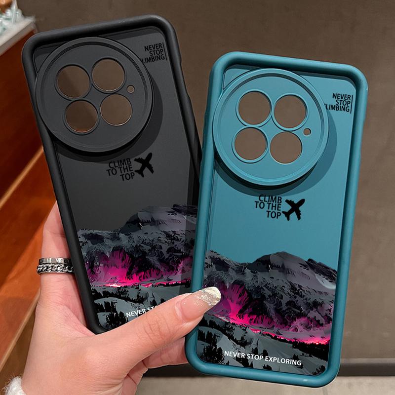 Чехол для телефона для OnePlus 15 13 12 с рисунком самолета и снежной горы, противоударный бампер, мягкая обложка, Fundas для OnePlus 13R 12R 11R