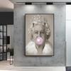 Bubblegum Queen Retro Poster Canvas Painting Print Cuadros Art Decoration Mural For Modern Home Living Room Wall Decor No Fram