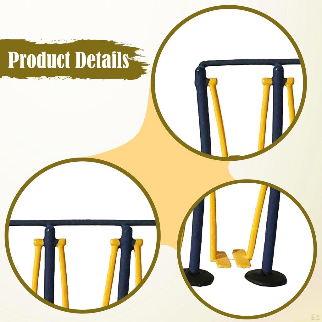 1/64 Fitness Equipment Model Doll House Ornament Miniature Sports Dollhouse Decor Decoration