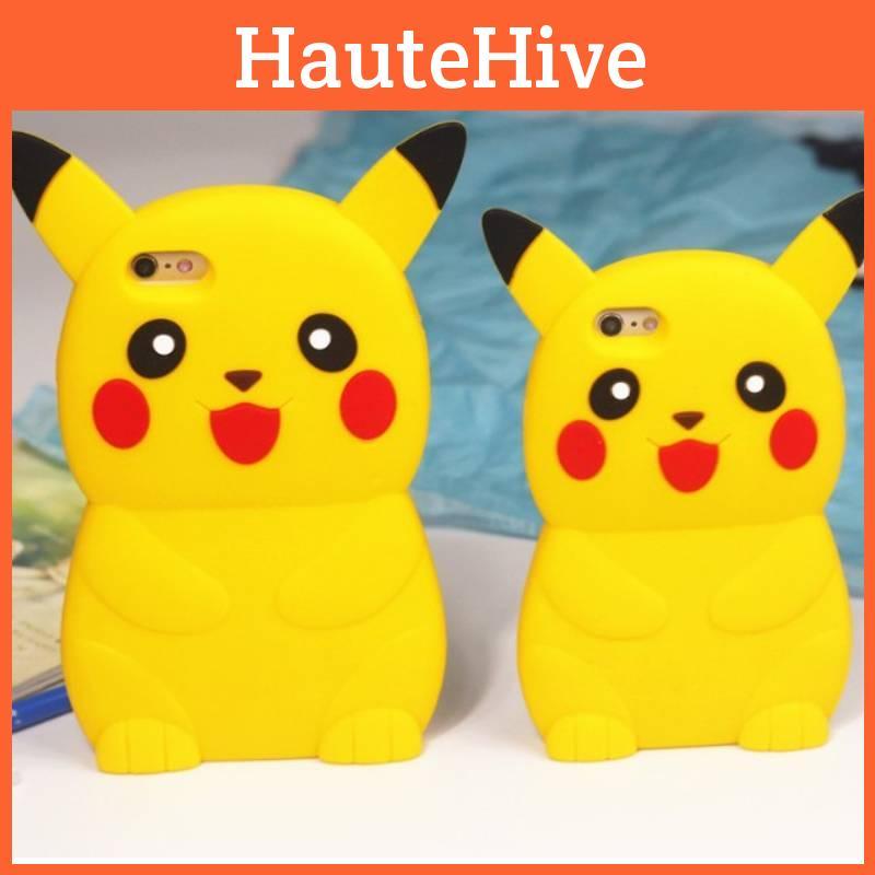 Pokmon Pikachu Silicone Phone Case With Foldable Stand For Iphone 4 And 5 Protectors