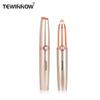 Electric Eyebrow Trimmer Lipstick Size Mini Shaver Razors Painless Eye Brow Epilator Eyebrow Razor for Women and Men with Light