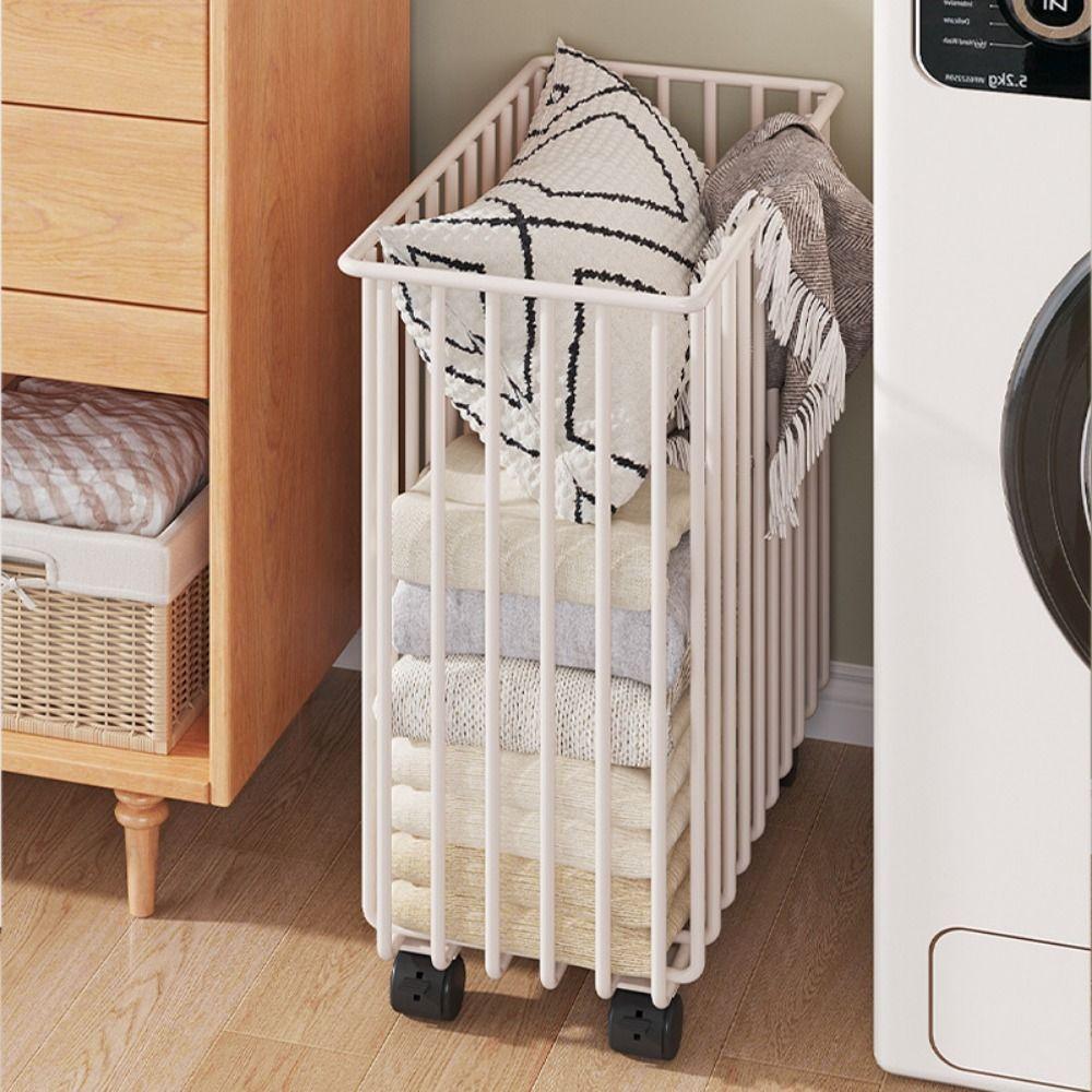 Portable Laundry Basket Wheel Laundry Hamper Durable Yoga Mat Organizer  Home