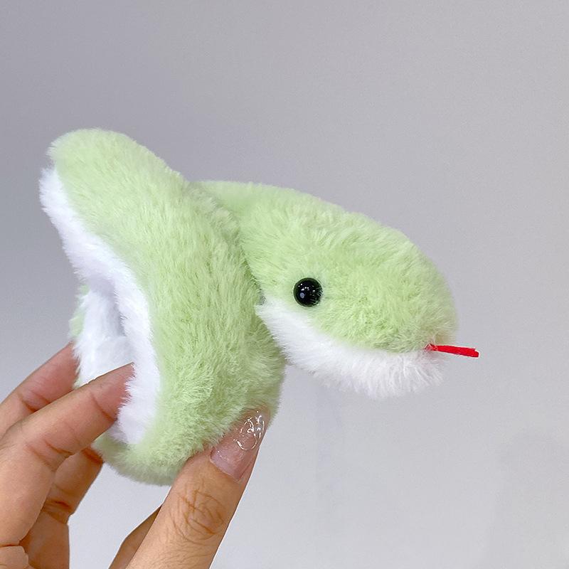 Мультяшная маленькая змея, плюшевая, хлопающая, круглая, аниме-игрушки, кавайные, мягкие куклы, забавная, креативная, змея, кукла, подарок на день рождения для детей