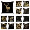 Gold Flamingo Cushion Gold Foil Pineapple Cushion Decorative Pillow Home Decor Sofa Cushion Pillowcase