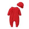 Baby Girl Long-Sleeve Footed Romper - Spring/Autumn
