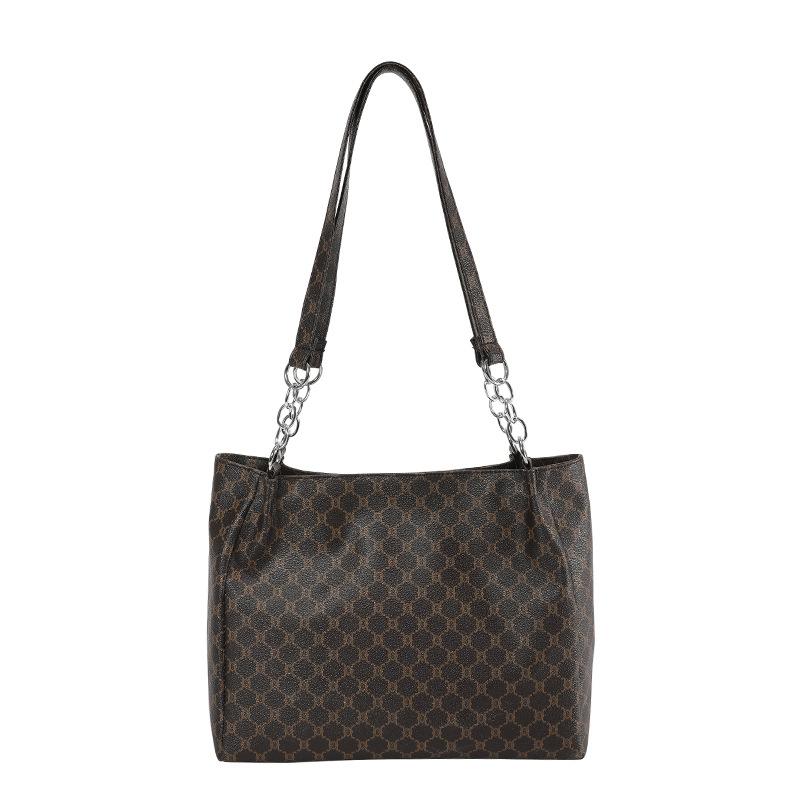 Fashion Atmospheric Shoulder Bag Large Capacity Tote Women's Bag New 2024 Spring Fashion Trend Messenger Chain Bag Women