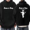 Jesus Is King Graphic Hoodie Christian Religious Oversized Pullovers Men Women Fashion Gothic Rock Sweatshirt Hip Hop Streetwear
