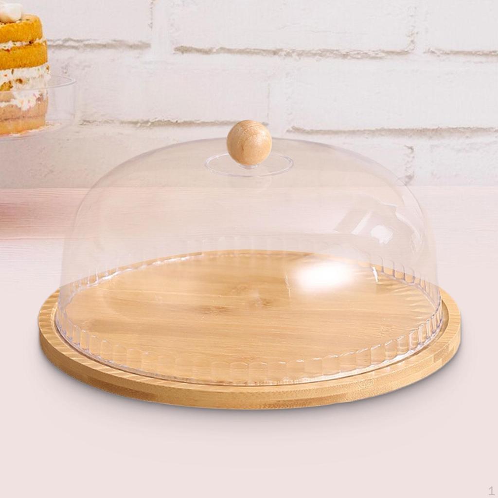 Cake Stand Holder Multifunctional Muffins Bread Dessert Plate Covered Platter for Table