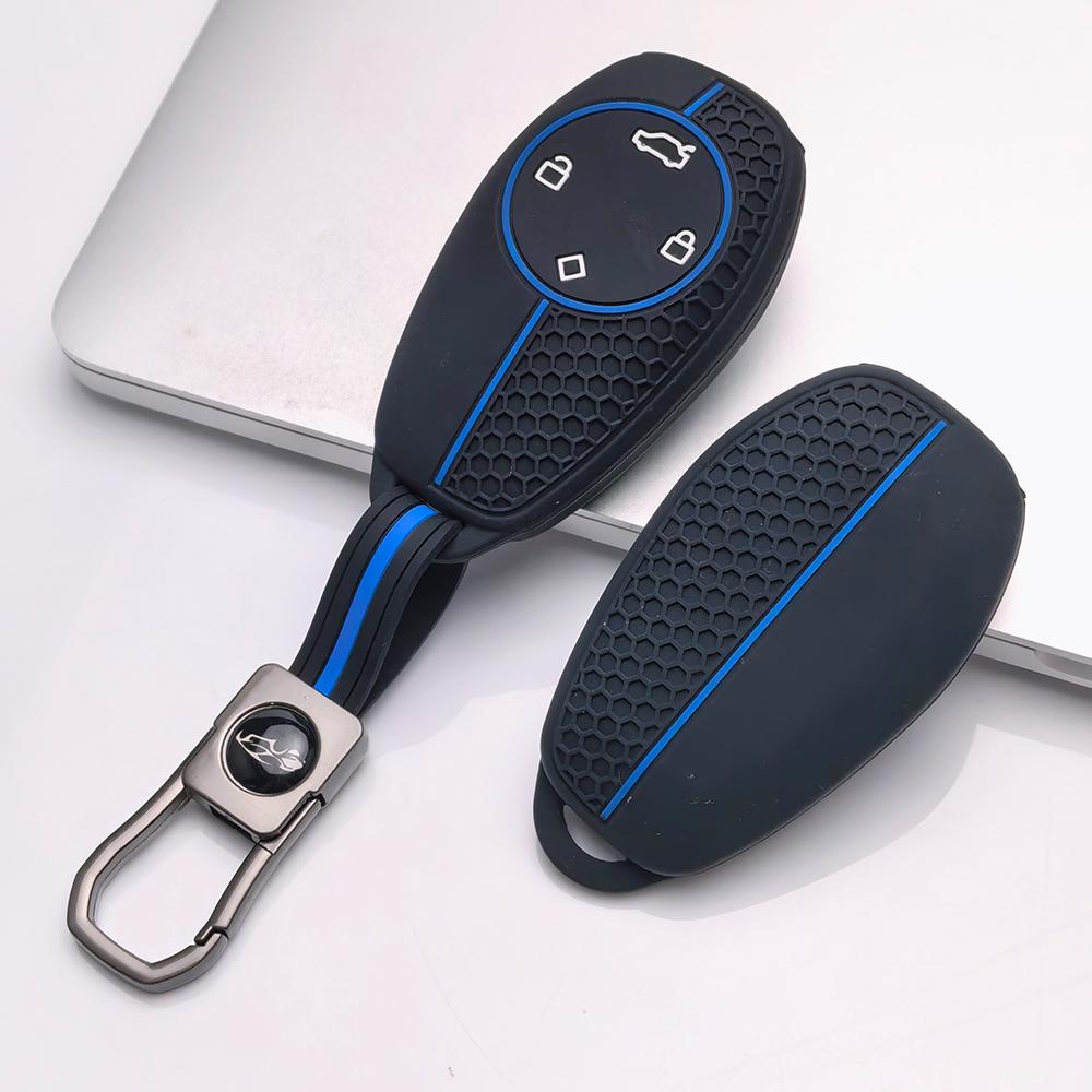 Чехол для брелока для Leapmotor T03 S01 C11 C01 с брелоком, защитный корпус от царапин и ударов, держатель с сотовой текстурой, ударопрочная конструкция