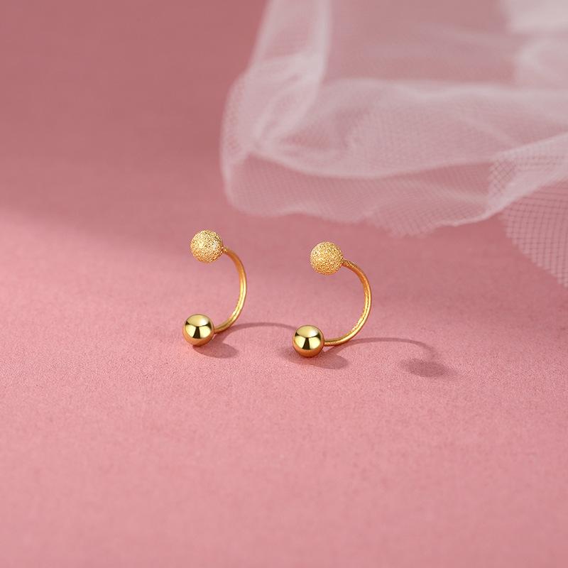 Серьги с круглыми бусинами — модные, простые, легкие, роскошные, удобные для поездок на работу, универсальные, серьги с индивидуальным дизайном