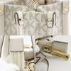 Michael Kors Mirela Small Handbag 35F2G7ZC5B 2WAYShoulder Signature White PVC Women Used