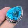 Tibetan Turquoise Gemstone Handmade 925 Sterling Silver Jewelry Ring Size 7 v6Y34