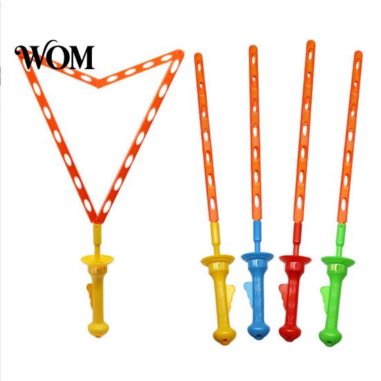 Bubble Blower Toy Giant Wand, Foam Maker for Kids, Transformable Triangle Picnic Beach Backyard Party, Outdoor Summer Game Gift Wand