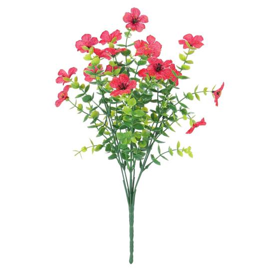 Искусственный фиолетовый цветок Реалистичная поддельная цветочная ветка Дом Офис Свадебная вечеринка Настольное украшение В помещении На улице Искусственные цветущие растения Декор