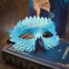 Cross-border Halloween exquisite bird beak mask masquerade carnival black half-face owl feather mask