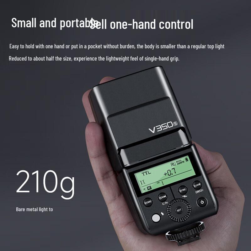 Комплект накамерной вспышки Godox V350 TTL на литий-ионном аккумуляторе