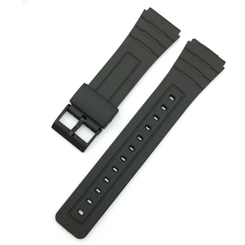 Для Casio Силиконовый ремешок для часов 12 мм 14 мм 16 мм 18 мм 20 мм 22 мм для SGW400 F91W F84 F105/108/A158/168 AE1200/1300 Спортивный браслет