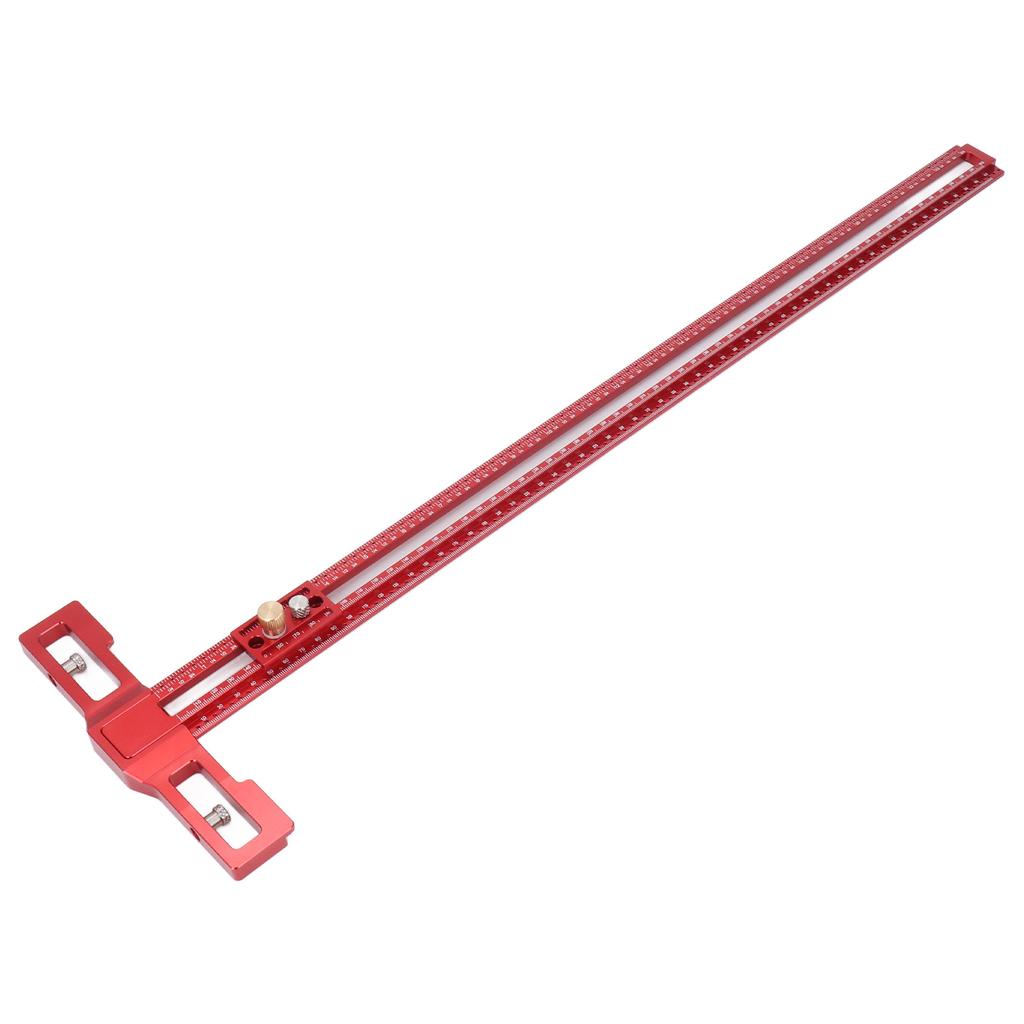 24-дюймовая разметочная линейка с защелкой в слайдере и утолщенным основанием, 360-градусная разметка из алюминиевого сплава