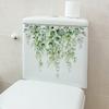 Зеленые растения листья стикер на стену Ванная комната Декор для туалета Гостиная Шкаф украшения дома наклейки украсить самоклеящаяся фреска