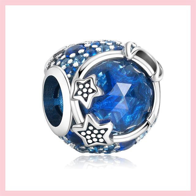 Бусины из стерлингового серебра 925 пробы с кубическим цирконием, подвески "Всевидящий глаз", подходят к оригинальному браслету, ювелирные изделия