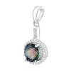 Серебряная подвеска с мистик топазом 2.18ct (2124382)