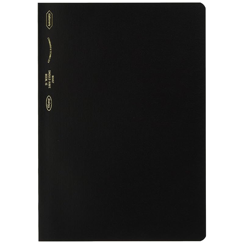 Блокнот Nitoms STALOGY, A5, в клетку, на полгода, черный, S4108