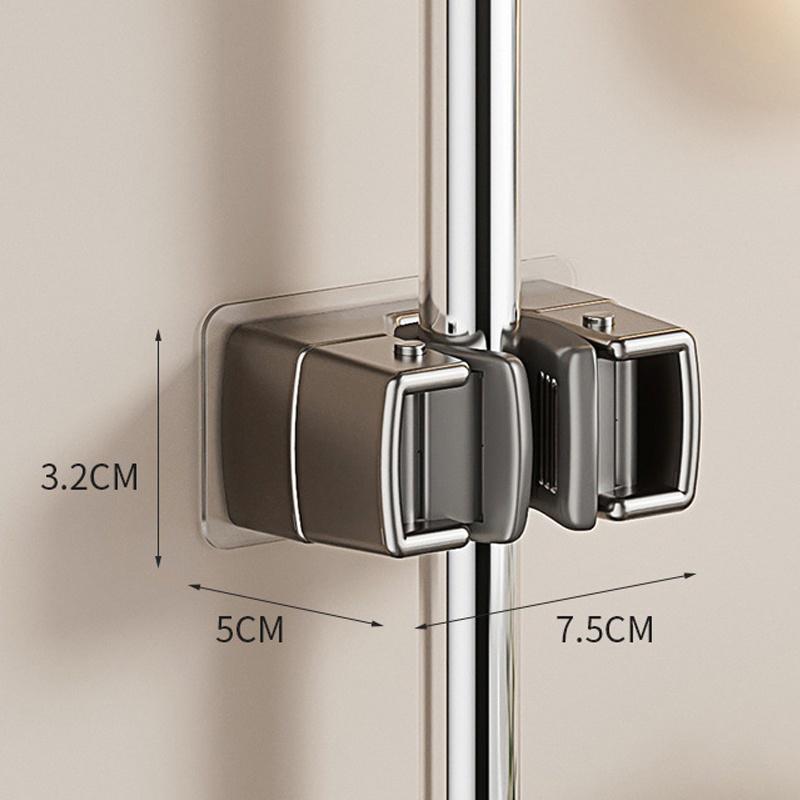 Настенный крючок-держатель для швабры, самоклеящийся органайзер для швабры, стойка, держатель для швабры, щетки, веника, кухонные аксессуары для хранения, ванная комната