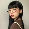 Y2K Anti Blue-ray Glasses Ins Small Frame Eyewear Trendy Oval Glasses  Business