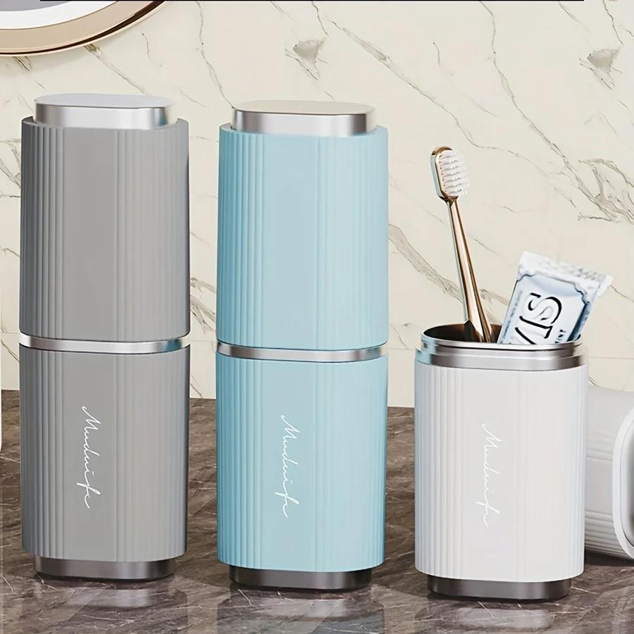 1 портативный футляр для хранения зубных щеток, дорожный футляр для зубных щеток, пластиковый футляр для зубной пасты, командировка, стаканчик для ополаскивателя полости рта