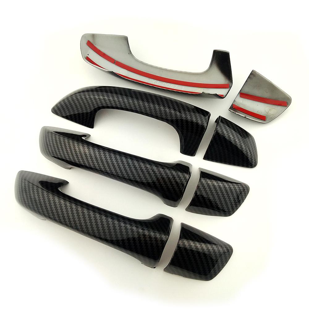 Для Volkswagen VW Passat B6 B7 2005-2015 углеродное волокно ремонт хромированная крышка дверной ручки накладка защитная наклейка автомобиля