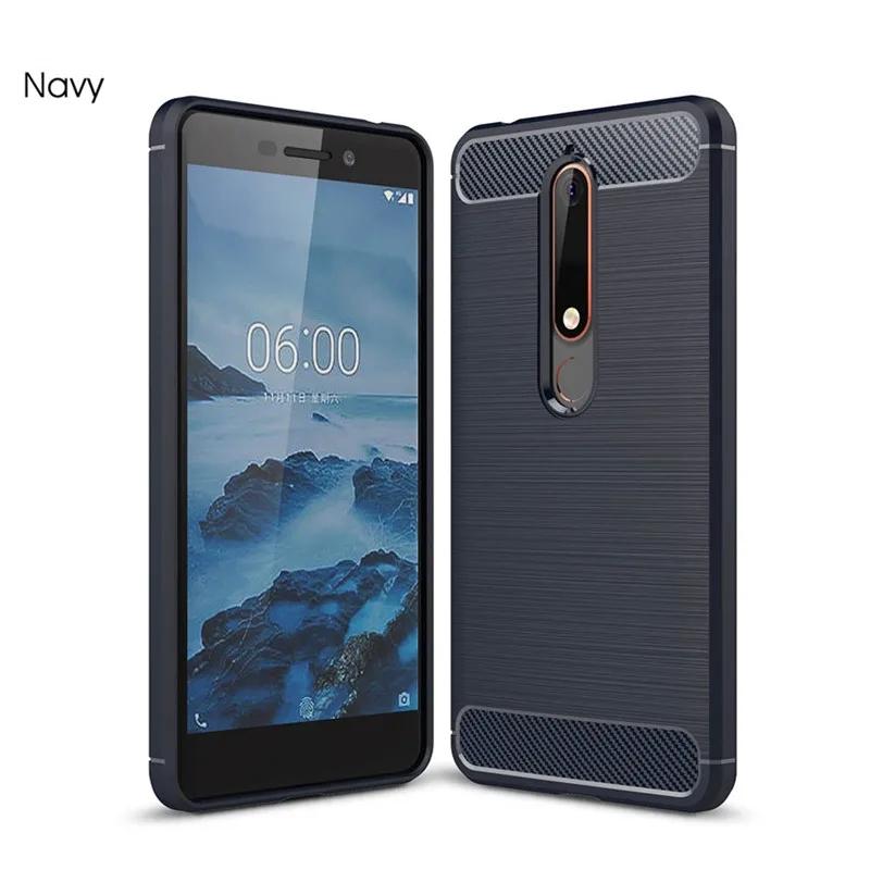 Для Nokia 6.1 nokia6.1 Чехол для телефона Мягкий силиконовый чехол для Nokia 6.1 Роскошные матовые защитные чехлы Coque Fundas