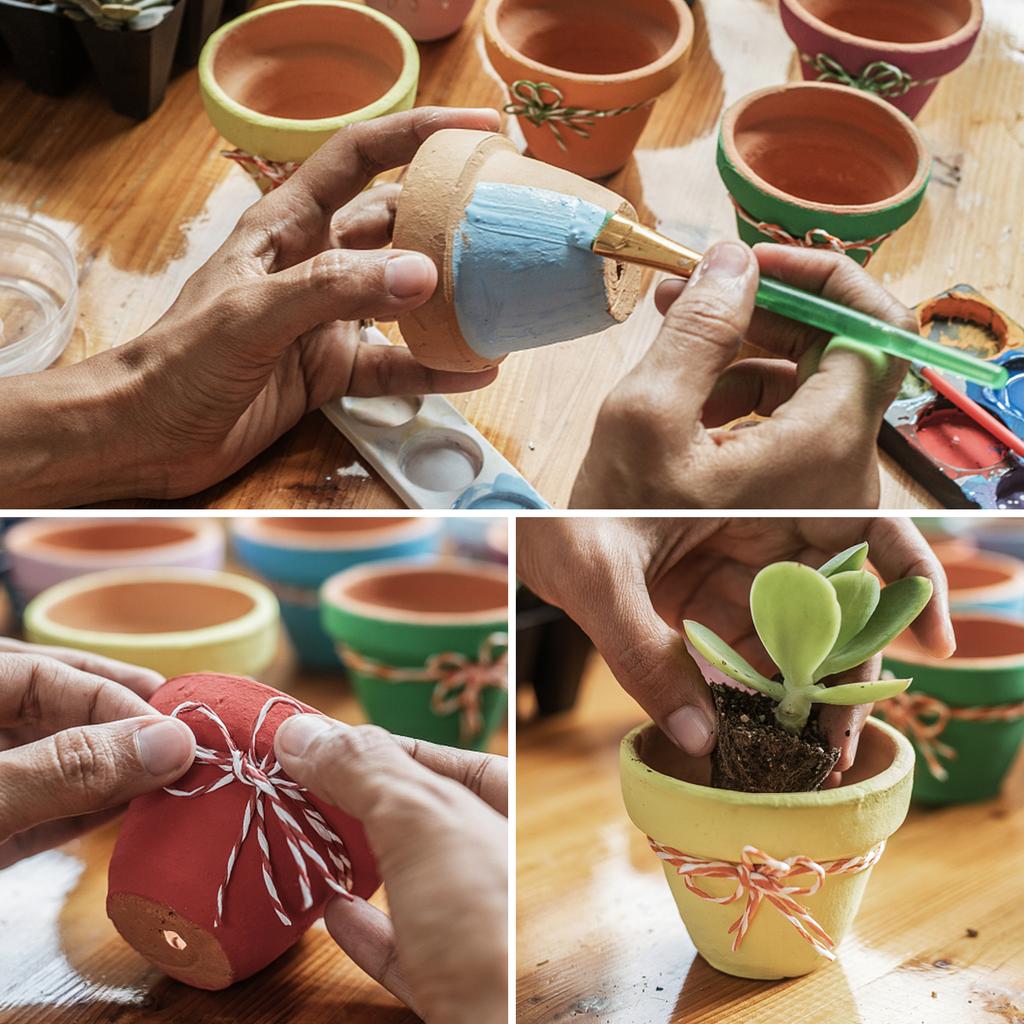 20 шт. Мини-терракотовый горшок, глиняный горшок для рассады, 1,77-дюймовый мини-глиняный горшок, крошечный глиняный горшок с дренажными отверстиями, семена суккулентов