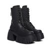 Moda 2025 Yangi Ayollar Super Yuqori 10 sm Qalin Taglikli Poyabzal Britancha Uslub Punk Gotik Botililar Platformali Sonigacha Yuqori Botinkalar