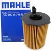 MAHLE Filter Element Fiat 500 500C 500S Panda Easy Cloth (ABA-31209 ABA-13909