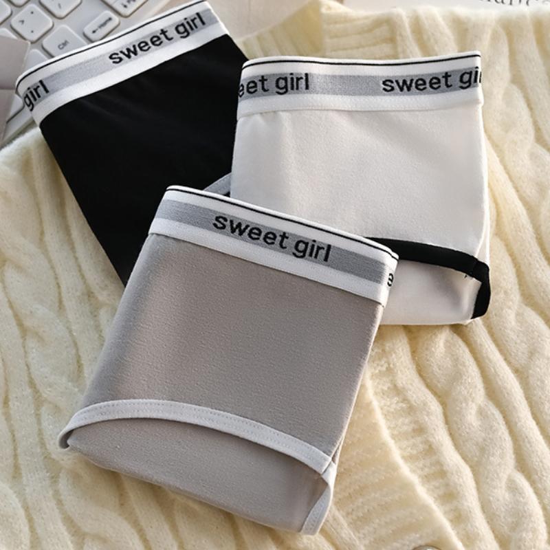Women's Panties Triangle Sports Style Minimalist Girls' Underwear Mid Waist Japanese White Black Women Underwear