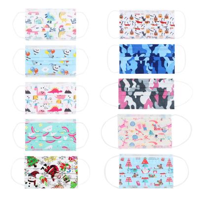 10 шаблонов 10PC Маска для лица Маска Промышленная детская Печатная Одноразовая