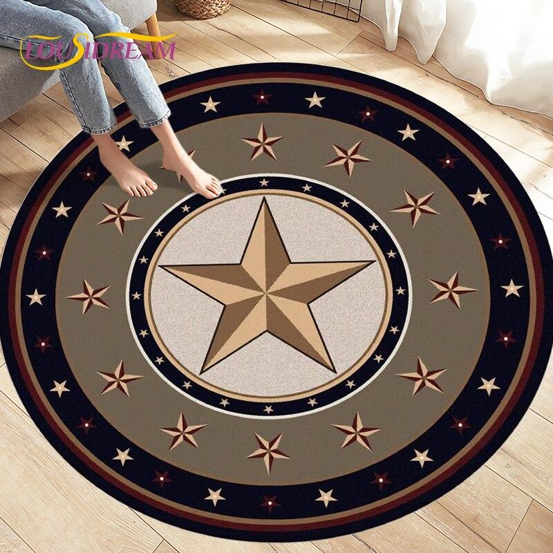 Круглый коврик с компасом, коврик в стиле ретро Британского флота «Новый мир», ковры для гостиной, спальни, нескользящие коврики для детских игр