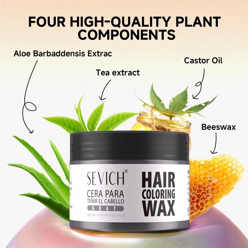 Воск для окрашивания волос 13 цветов 50 г SEVICH DIY Окрашивающая глина для волос Легко смываемая Краска для окрашивания бровей и бороды Временный крем для окрашивания волос