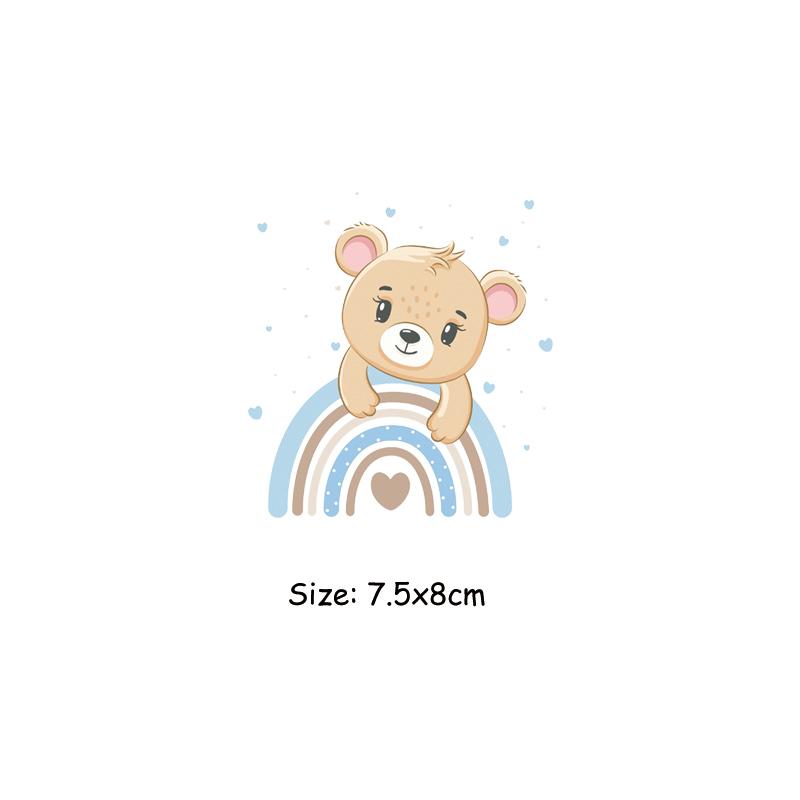 Термальная наклейка с милыми животными на одежде для кукол, детская одежда, наклейка «сделай сам», Parches Ropa, термопереносные нашивки, олень, единорог