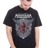 Avantasia Fleur De Lys T Shirt Cotton Bl837 Vintage Washed Unisex Versatile Top For Everyday Wear Breathable Soft Comfortable