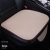 All-Season Linen Car Seat Cushion Set: Three-Piece Universal Fit for Driver/Passenger and Rear Seats
