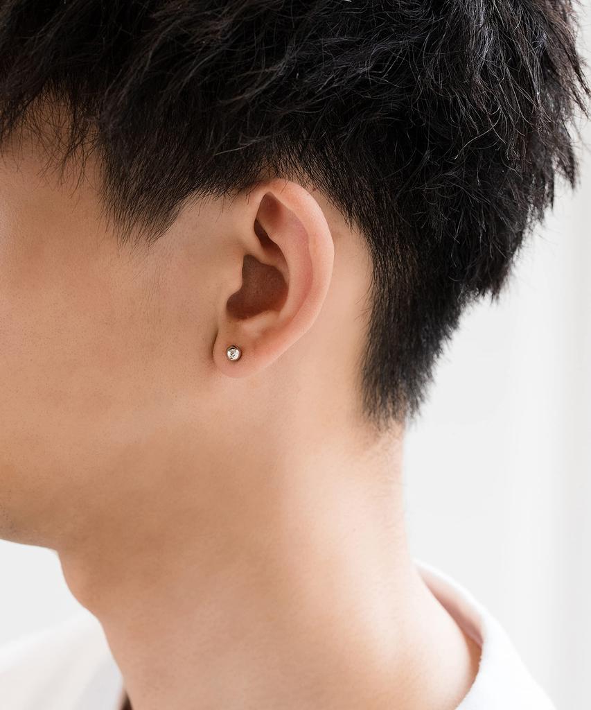 Серьги-шарики унисекс из платины PT900 L&Co 95-8794